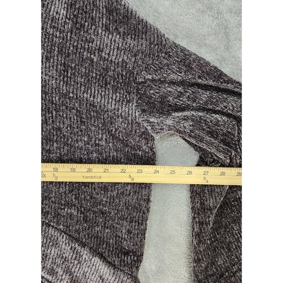 Gilligan & Omalley Hoodie Womens Medium Gray Cozy Sleep Long Sleeve Sweatshirt - Picture 4 of 10